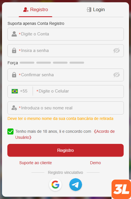 Experiência de Jogos 3l.com